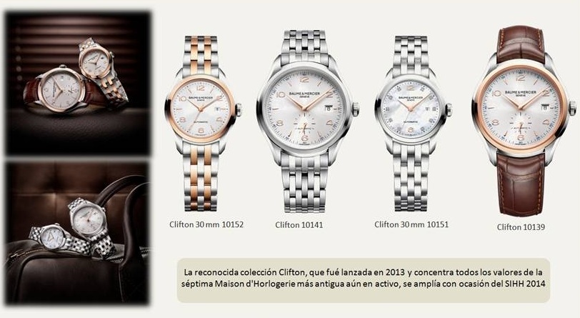 relojes baume & mercier modelo clifton mujer